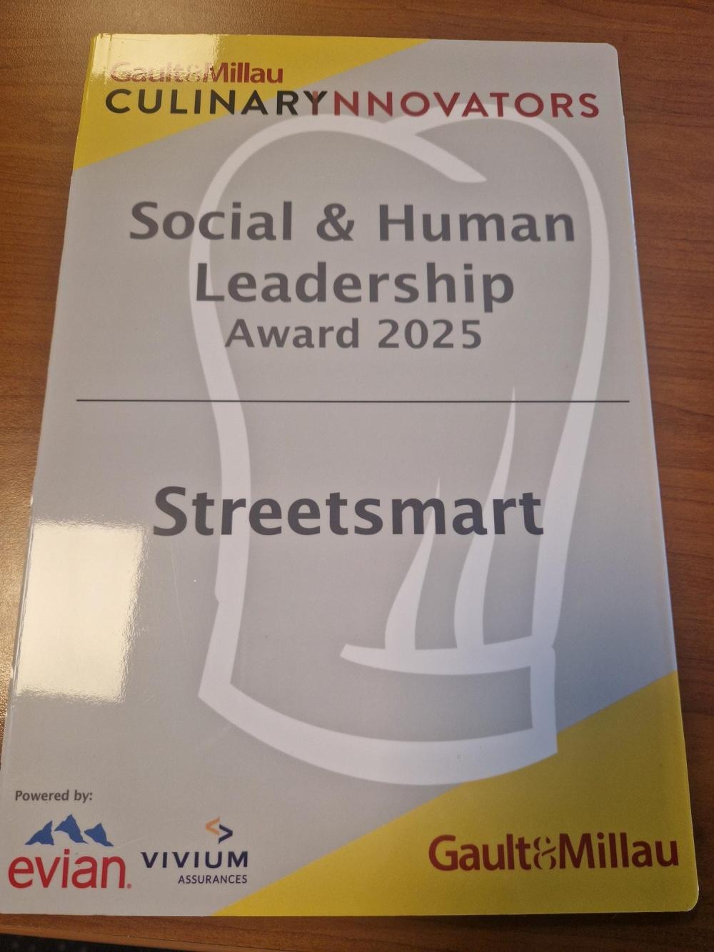 Gault&Milau bekroont Streetsmart met Social/human leadership Award
